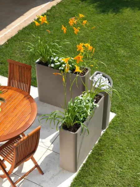 Cvetlično korito Modena 90 x 77 x 27 cm kapučino barva
