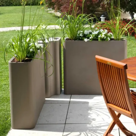 Cvetlično korito Modena 90 x 77 x 27 cm kapučino barva