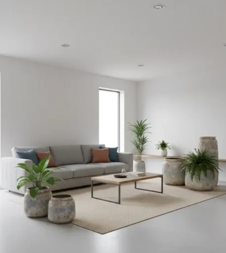 Okrasni lonec Kassandra 38 x 70 Okrasni lonec Kassandra 40 x 37 Stone Taupe