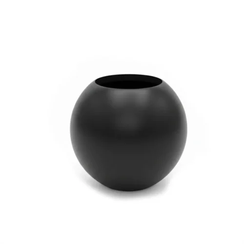 Okrasni lonec MOON 40x36 cm črne barve