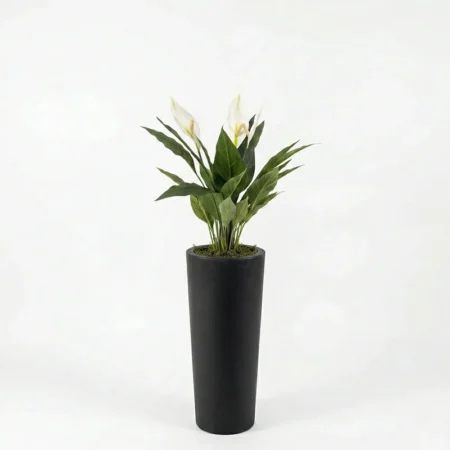 Cvetlični lonec slim 70 antracit (Schio Cono)