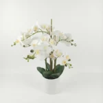 Umetna orhideja bela 65 cm Lush