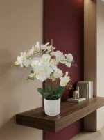Umetna orhideja bela 65 cm Lush