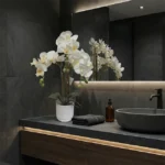 Umetna orhideja bela 52 cm Eterna