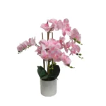 Umetna orhideja roza 65cm Viva – nežna eleganca z real touch cvetovi