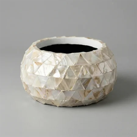 Vaza za rože Lumi 36 x 20 cm pearl