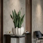 Okrasni lonec Linea 41 x 35 cm beige - moderni okrasni lonci za rože by Bonsai