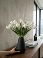 Umetni tulipan krem 50cm RT