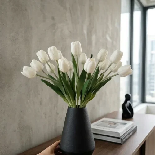 Umetni tulipan krem 50cm RT