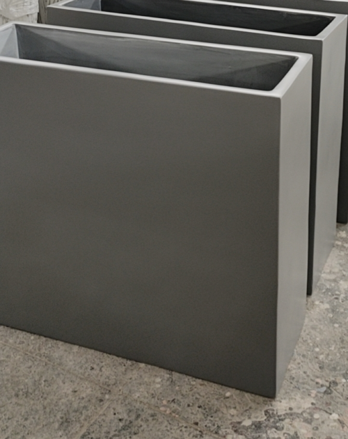 Cvetlično korito Astra sive barve 90 x 32 x 80 cm