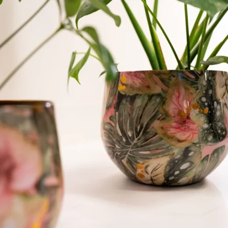 Okrasni lonec za rože Monstera mystery