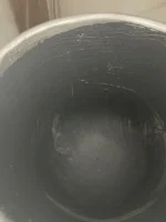 Visok okrasni lonec Elio 87 x 38 cm srebrne barve