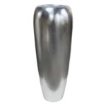 Visok okrasni lonec Elio 87 x 38 cm srebrne barve