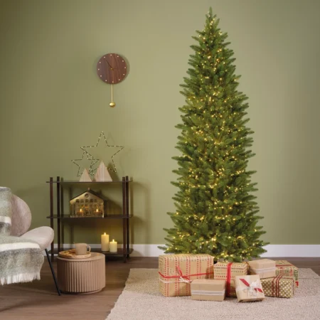 Umetna jelka z lučkami slim Arosa 210cm (2050 lučk)