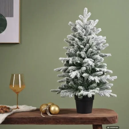 Umetna zasnežena jelka Grandis 90 cm