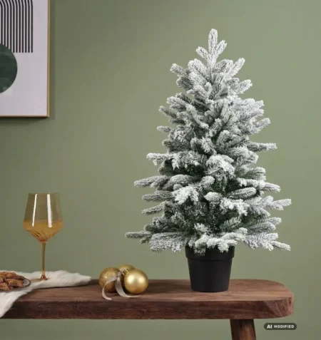 Umetna zasnežena jelka Grandis 90 cm