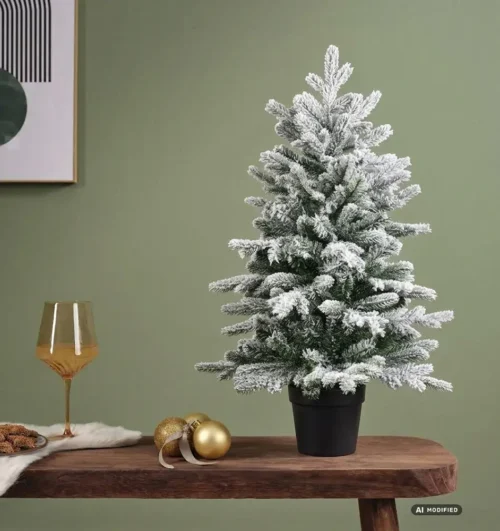Umetna zasnežena jelka Grandis 90 cm