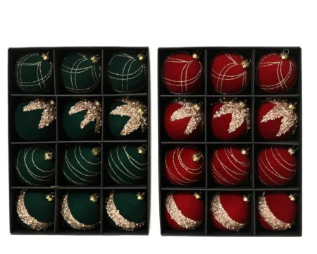 božični_okraski_žametni_zeleni_rdeči_d6cm_12kos_paket