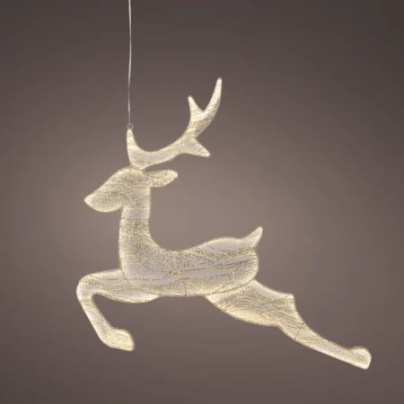 LED severni jelen bel 71 cm