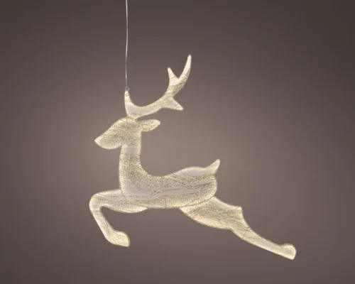 LED severni jelen bel 71 cm