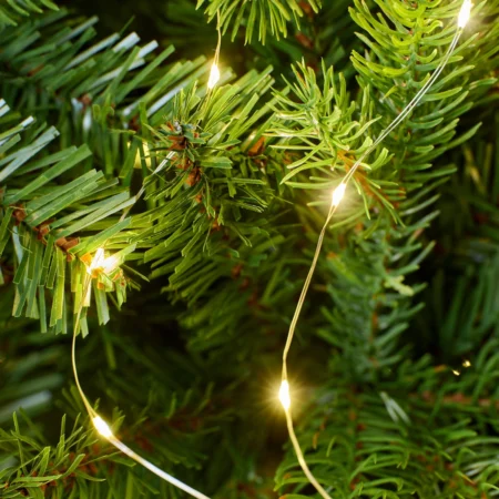 Mikro LED lučke topla bela 210cm - srebrni kabel_2