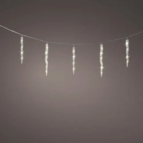 LED ledene sveče toplo bele 360 × 39 cm _2
