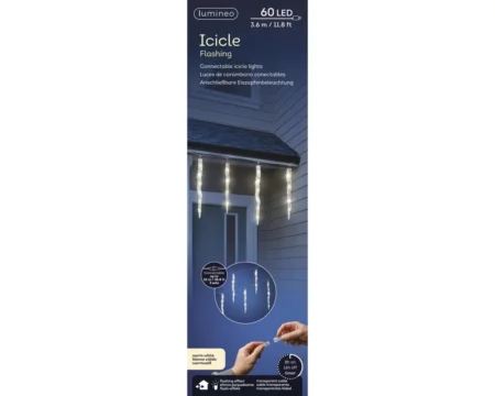 LED ledene sveče toplo bele 360 × 39 cm _3