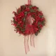 Božični venček z rdečimi jagodami d60 cm